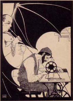 Man Sewing
